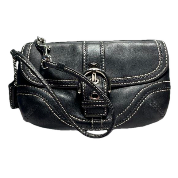 Coach Handbags - Coach Leather Wristlet EUC